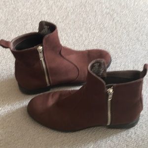 H&M chocolate suede Chelsea boots